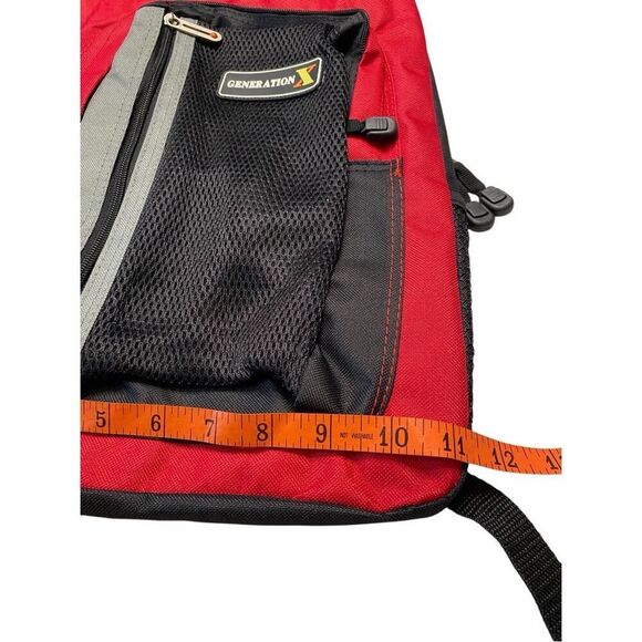 Overland Generation X Backpack Red New With Tags Travel School Hiking Laptop Bag - Picture 9 of 10
